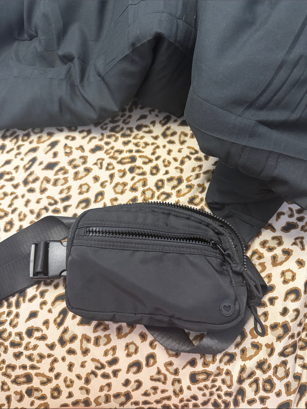 Black Men's Crossbody Sling Bag - Minimal Everyday Carry